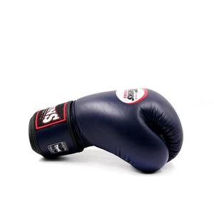 Factory Manufacture Best Quality Genuine Leather MMA Twins Boxing Gloves Adjustable Wrist <b>Strap</b> Hook & Loop Twins Training Gears - Product Image 3