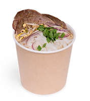 Vente en gros de bols ronds en papier kraft de 700 ml, empilables, scellables, résistants à la graisse, pour produits chauds et froids, logo personnalisé