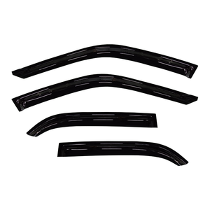 Déflecteurs de vitres transparents noirs en acrylique 4 pièces pour Toyota Corolla E110 berline 1995-2000, modèle Slimline, GCS TY21, avec ruban adhésif 3M - Product Image 1