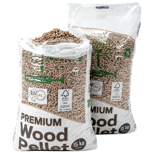 <span class=keywords><strong>Pellet</strong></span> di Legno A1 Classe A1, Segatura di Pino 6mm, Certificato DIN+ ENplus A1/A2 BSL, 5% Ceneri, 17.8J Calore, 8g/cm, Pulito, 9% Umidità - Product Image 1