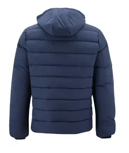 Chaqueta cálida de algodón con cuello alto con capucha Diseño de color sólido Chaquetas acolchadas de invierno para hombres de alta calidad - Product Image 2