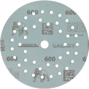 Disque de ponçage adhésif GALAXY Grip Multifit 125 mm, grain 600, pour bois/métal/peinture/plastique, avec 72 trous en céramique/corindon - Product Image 1
