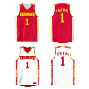 Camiseta de Baloncesto Personalizada con Nombre y Números, Diseña Tu Propia Ropa Deportiva Reversible de Hip Hop, Camisetas para Juegos al Aire Libre para Hombre - Product Image 5