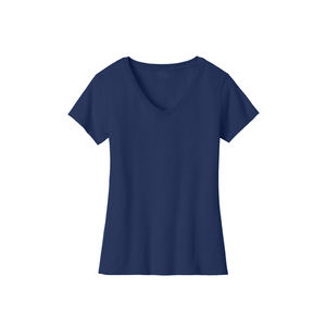Stylish <b>Womens</b> V Neck Top Lightweight T <b>Shirt</b> For Ladies Use Custom Branding Available OEM/ODM Clothing Factory - Product Image 3