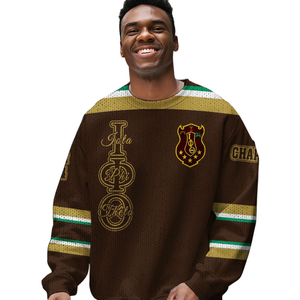 Iota Phi Theta 1963 suéter griego Chenille letra acrílico tejido pulóver fraternidad ropa invierno ropa griega - Product Image 4