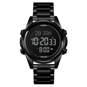 <span class=keywords><strong>SKMEI</strong></span> <span class=keywords><strong>1667</strong></span> Top vente montre numérique pour hommes preuve tous temps Options multicolores minuterie de prière musulmane Mode sport montre en gros - Product Image 4
