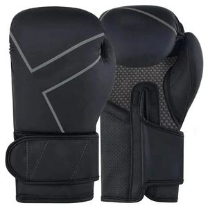 Guantes de boxeo de entrenamiento profesional 2025, logotipo de Color personalizado, cuero genuino, dedo completo ajustable para correa de muñeca alta - Product Image 5