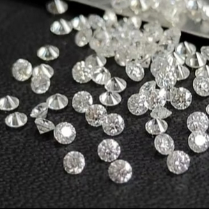 Natura เพชรสีขาว GH เพชรหลวมทรงกลม1มม.-3มม. พลอยแฮนด์เมดคุณภาพสูงสำหรับการทำเครื่องประดับ - Product Image 1