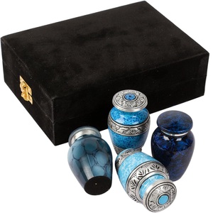 Urne souvenir minimaliste moderne pour cendres humaines Urne souvenir de qualité supérieure avec finition propre pour les funérailles commémoratives Urnes d'intérieur élégantes - Product Image 3