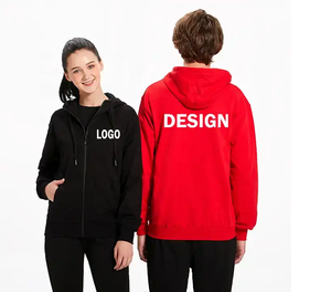Sweat à capuche unisexe zippé en polyester de haute qualité, avec poche zippée, pour le sport et le fitness, modèle Eni Sweatshirts Boor Herron, vierge, vente en gros - Product Image 3