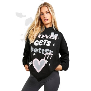 Sudadera con Capucha de Forro Polar Grueso para Mujer, con Logotipo Personalizado al por Mayor, 100% Algodón, Diseño Liso, Colores y Tallas Personalizables - Product Image 1