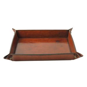 Bandeja de cuero de tacto suave para una decoración moderna utilizada en las pausas para el té y el café o para dar la bienvenida a los invitados con aperitivos y bebidas - Product Image 3