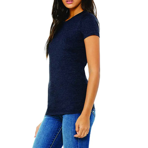 Nouveauté 2025 qualité supérieure en gros blanc uni femmes t-shirt été tenue décontracté femmes t-shirts à vendre OEM ODM - Product Image 5