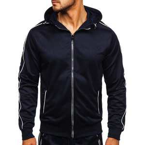 Customized Hooded Solid Winter Two Piece Set Pullover Tracksuit Men Cotton <b>Polyester</b> <b>Jogger</b> Sets - Product Image 6