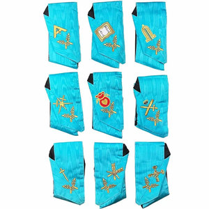 MASONIC REGALIA BLUE LODGE ASSR HOSPITABLE OFFICER COLLAR FREEMASON COLLAR EMBROIDERY COLLAR Top quality Ronpex - Product Image 3