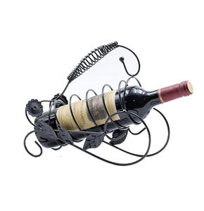 4 Porte-bouteilles en métal de couleur noire Porte-bouteilles de qualité supérieure Présentoir de stockage pour ustensiles de cuisine top vente - Product Image 4