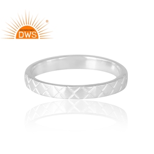 Stylish Traditional Design 925 <b>Sterling</b> <b>Silver</b> <b>Band</b> <b>Ring</b> For Women Custom Designs Jewelry Manufacturer. - Product Image 4