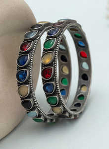 Bracelets Lavansha de Style fantaisie pour femmes belle conception bijoux plaqués argent faits à la main de haute qualité accessoire ethnique traditionnel - Product Image 3