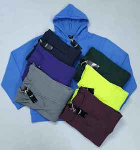 Vêtements d'hiver de marque haut de gamme, sweats à capuche à fermeture éclair à manches longues pour hommes, éco-responsables, en élasthanne/coton, coupe classique, surplus de stock de marque - Product Image 1