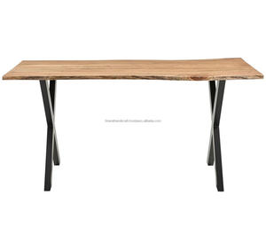 Table à manger contemporaine en bois massif pour la salle à manger, table à manger moderne en bois pour la maison, la cuisine, les restaurants - Product Image 5