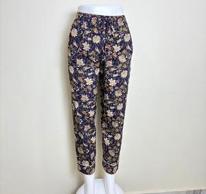 <b>Women</b> Cotton Printed Pajama <b>Pants</b> Yellow Tropical Design Ladies Cotton <b>Lounge</b> <b>Pants</b> with Bird Print Yellow <b>Women</b> Casual - Product Image 1