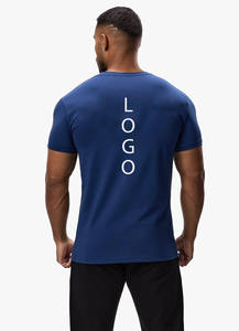 Camiseta Deportiva de Gimnasio de Secado Rápido, 100% Algodón, Ligera, Holgada, con Logotipo Personalizado OEM, para Hombre, Talla Grande, Lisa, al por Mayor, Barata - Product Image 2