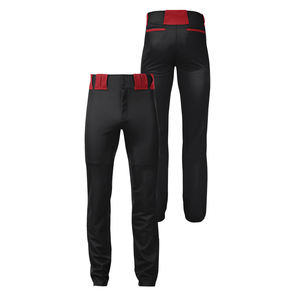 กางเกงเบสบอลของผู้ชายกางเกงสีดำสลิมฟิตขายาวเต็มรูปแบบกางเกงเบสบอลทีมผู้ใหญ่ที่มีการออกแบบและขนาดที่กำหนดเอง - Product Image 5