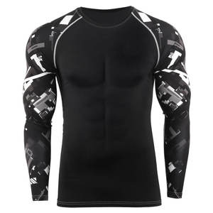 Made in Pakistan OEM Mens Jiu Jitsu <b>Rashguard</b> <b>BJJ</b> MMA Compression Shirt Quick Dry Sportswear for Grappling No Gi Custom - Product Image 1