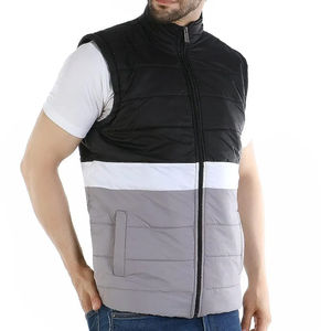 Chaleco acolchado de poliéster para hombre de primera calidad transpirable y ajustable para un estilo informal para senderismo y deportes de invierno en Pakistán - Product Image 3