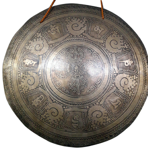 Meilleurs gros gongs tibétains faits à la main pour les prières religieuses Thérapie sonore Yoga Méditation au prix de gros bon marché - Product Image 4