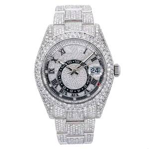 Luxueux diamant Moissanite rond de haute qualité clouté pour montre HP Hop élégant charme de mode classique personnalisé - Product Image 1
