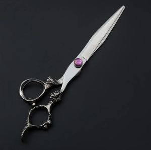 Professionnel 7.0 pouces japonais 440c en acier inoxydable ciseaux de coupe de cheveux Dragon poignée beauté toilettage lame droite ciseaux - Product Image 2