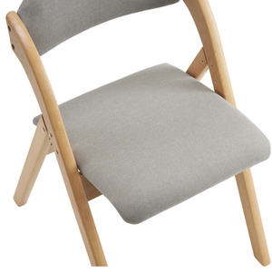 Practical And Minimalist Living Room Chair Featuring A Foldable Wooden Frame And <b>Padded</b> <b>Foam</b> Cushioning - Product Image 4