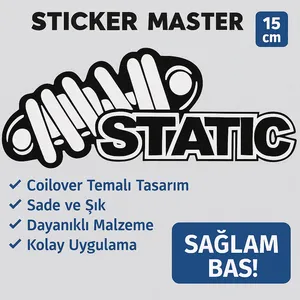 Pegatina de Cultura Low Ride, Pegatina para Automóvil con Diseño de Coilover Estático - Product Image 3