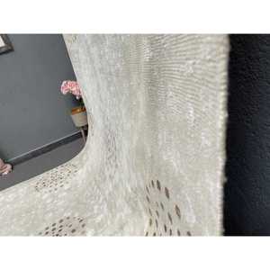 Grand tapis turc vintage 6,46x9,5 pieds, tapis camouflage blanc en laine - Product Image 3