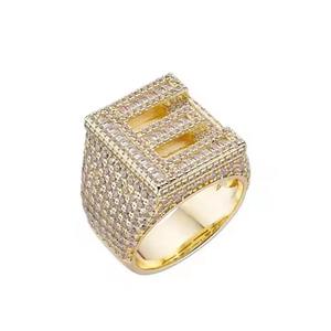 À la mode En Gros Jésus Croix Minuscule Anneau 18k Plaqué Or Laiton De Mode Fine Bijoux pour Femmes Homme Accessoires Prix De Fabrication - Product Image 2