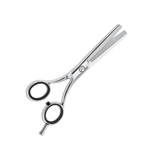 กรรไกรตัดกระจกขัดเงาใบมีดปลายแหลมทำจากสเตนเลสใช้เพื่อความงามกรรไกรซอยผมพร้อมที่วางนิ้ว - Product Image 6