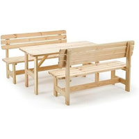 Vente en gros Table et chaises d'extérieur en acacia Ensemble de table d'extérieur Ensemble de table de jardin solide et durable Fabriqué au Vietnam Prix bon marché
