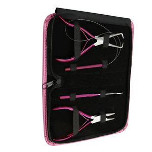 Kit de alicates de extensión de cabello completamente personalizado profesional en diferentes tamaños Kit de alicates de extensión de cabello hechos de acero inoxidable - Product Image 2