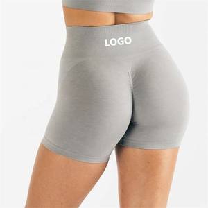 Short de yoga sans coutures de haute qualité OEM Short de sport respirant pour femmes Spandex Polyester Short décontracté pour femmes - Product Image 3