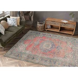Turkish Design Printed Rug, Green Muted <b>Tones</b>, Custom Front Door Mat,Luxury Velvet Rug - Product Image 2