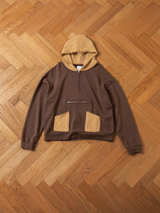 Nouveau poids lourd Vintage en détresse français Terry Zip lavage à l'acide à capuche recadrée coupe ample sans ficelles vêtements d'automne - Product Image 3