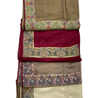 100% cachemire Pashmina écharpe pour femmes nouveaux Designs solide motif brodé châle longue longueur pour les mariages formels ethniquement