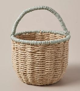 Paniers de rangement en rotin naturel Adorable avec poignée pour enfants, paniers de bonbons de pâques OEM tissés à la main sur mesure au Vietnam, vente en gros - Product Image 5