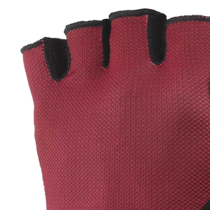 Guantes de Ciclismo Acolchados de Medio Dedo, Transpirables, Antideslizantes, Rojos y Negros, Tejido Textil, Unisex, para Carreras - Product Image 5