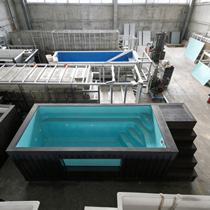 Piscine extérieure de luxe, petite piscine en FRP personnalisable pour hôtels et jardins, construction durable, spa - Product Image 4