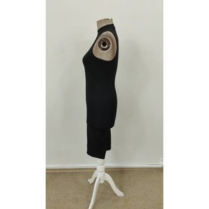 Vestido corto de buceo sin mangas con cuello alto para mujer, 36222 - Negro - Product Image 6