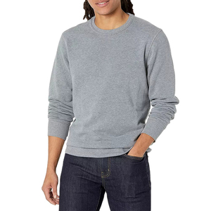 Sudadera unisex de invierno de algodón pesado 100%, jersey de cuello redondo con logotipo personalizado, diseño de bordado sólido, ropa en blanco de diseñador - Product Image 1