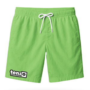 กางเกงขาสั้นลำลองผู้ชายปี 2026 ผ้าโพลีเอสเตอร์ 100% แบบเรียบ แห้งเร็ว ระบายอากาศดี เหมาะสำหรับออกกำลังกาย ชายหาด เอวยางยืดสูง มีเชือกผูก แบรนด์ดัง - Product Image 3