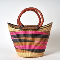 Sac de paille rose jonc de mer meilleure offre sacs d'herbe de mer tressés à la main paniers en raphia différentes couleurs